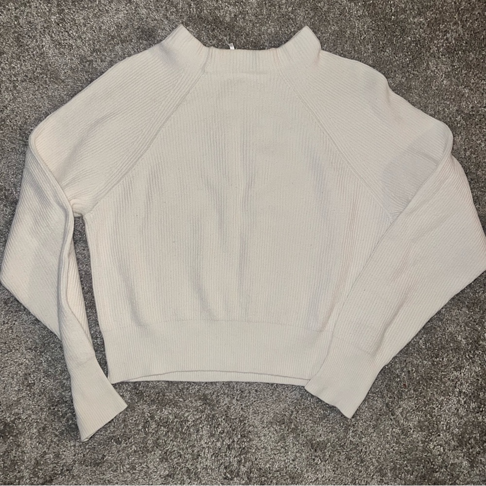 Free People Cream mock neck  Sweater